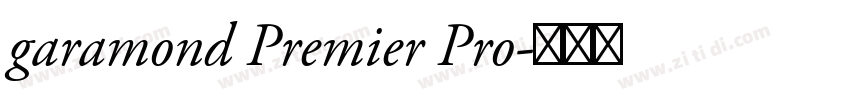 garamond Premier Pro字体转换
